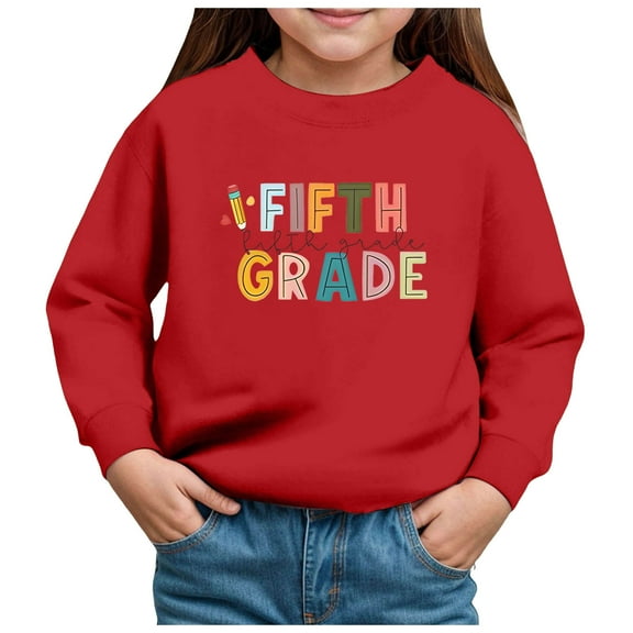Gubotare Toddler Sweatshirts for Girls Sweatshirt Toddler Kids Long Sleeve T Shirt Pullover Tops Size 2T (Red,2 Years)