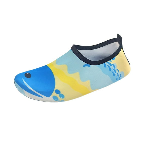 Gubotare Toddler Swim Shoes Water Shoes for Kids Boys Girls Aqua Socks Barefoot Beach Sports Swim Pool Quick Dry Lightweight Toddler Little Big Kid (Yellow,Toddler 10)