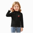thumbnail image 1 of Gubotare Toddler Tshirt Long Sleeve Girls' Long Sleeve Tees Tagless Crew Neck Super Soft T Shirts 3T 4T (Black,3-4 Years), 1 of 6
