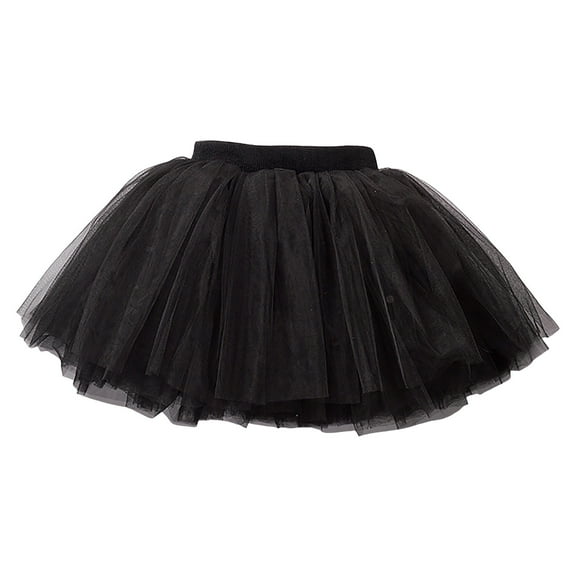 Gubotare Toddler Tutus for Girls Baby Girls Soft Fluffy Tutu Skirt Toddler Girl Tutu Skirt,Black 18-24 Months