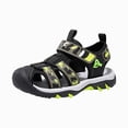 thumbnail image 1 of Gubotare Toddler Water Shoes Kid's Water Sandals Sports and Beach Sandals for Boys and Girls Lightweight Closed Toe Sandals for Outdoors Play and Pool Size 1.5 (Green,1.5 Big Kid), 1 of 9