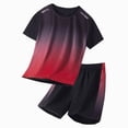 thumbnail image 1 of Gubotare Toddlers Boys Clothes Boys Shorts Sets 2 Piece Tee Shirt and Athletic Shorts for Kids 3T 4T (Red,3-4 Years), 1 of 8