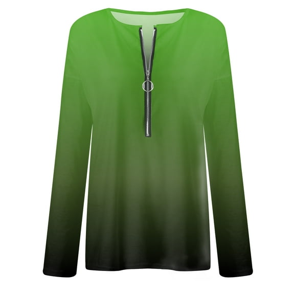 Gubotare Tops For Women Womens Fall Long Sleeve Stretch Slim Round Neck Ribbed Basic Shirts,X XL