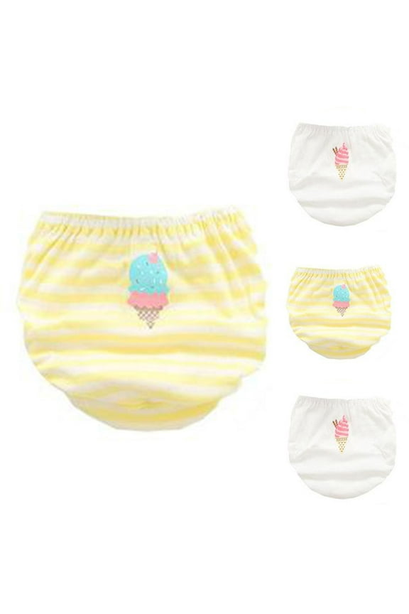 Training Panties for Toddler Girls Toddler Girls Boys Bloomers Kids Cotton Linen Shorts Unisex Floral Ruffle Bowknot Diaper Cover 6 12 18 24 Months 2T 3T 4T 5T 6T (Yellow,2-3 Years)