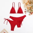 thumbnail image 1 of Gubotare Trendy Bikinis For Women 2022 Women Push Up Two Piece Bikini Swimsuits Padded Swimwear Bathing Suit,Red M, 1 of 5