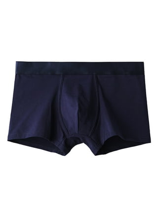 Akiihool Men's Underwear Men's Dual Pouch Underwear Micro Modal Trunks  Separate Pouches with Fly (C,3XL) 