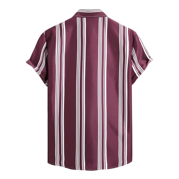 Gubotare Tshirts Shirts For Men Men's Short Sleeve Casual Linen Shirts Solid Button Down Summer Beach Shirt, S