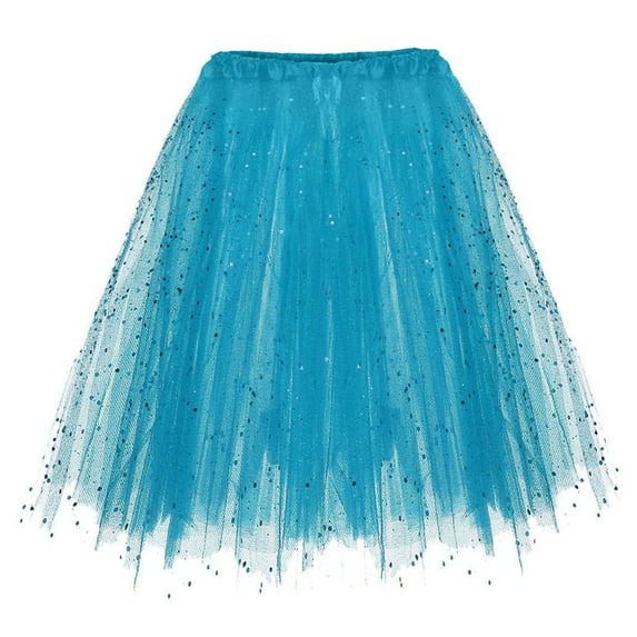 Gubotare Tutu Skirts for Toddler Girls Girl Tutu Skirts,Magic Princess Dancing Skirt Tulle Ballet,Blue 2-10 Years