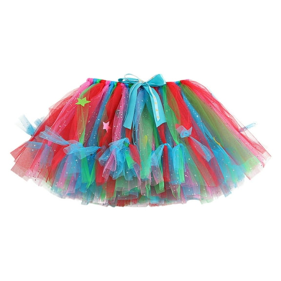 Gubotare Tutu for Girls Tutu Skirt Girls Elastic Ballet Dance Skirts Layers Tulle Tutu for Toddler Kid Children8T 10T (Red,8-10 Years)