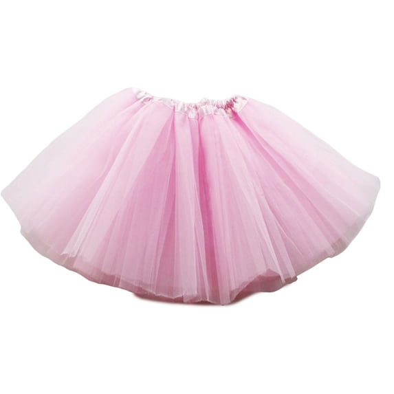 Gubotare Tutus for Toddlers Dress Up Tutu for Girls Tutus Set Glitter Tulle Skirt Summer Birthday Gift,Light Pink 3-8 Years