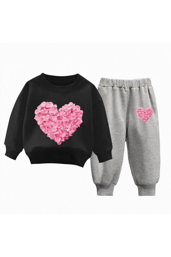 Tween Clothes Girls Sweatshirt Leggings Set Fall Athletic Outfit Teen Fashion Clothes Set Size 9-10 (Black,9-10 Years)
