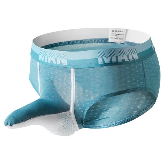 Gubotare Underpants For Men Mens Boxer Briefs Performance Sports Compression Shorts Mens Underwear - Mens Boxers Brief,Sky Blue M