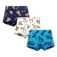 thumbnail image 1 of Gubotare Underwear Boy Little Boys'Breathable Boxer Brief Soft Underwear 3 Pack,Size 3T 4T (J,3-4 Years), 1 of 2
