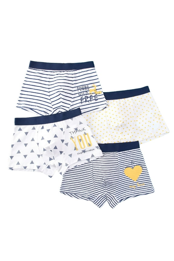 Underwear Boys Little Boys'Breathable Boxer Brief Soft Underwear 4 Packs 24 Months 3T 4T 5T 6T(White,12-14 Years)