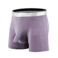 thumbnail image 1 of Gubotare Underwear Men Big and Tall Men's Cotton Stretch Underwear Support Briefs Wide Waistband (Purple,L), 1 of 2