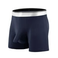 thumbnail image 1 of Gubotare Underwear for Men Mens Padded Underwear Enhancing Boxer Briefs (Navy,L), 1 of 2