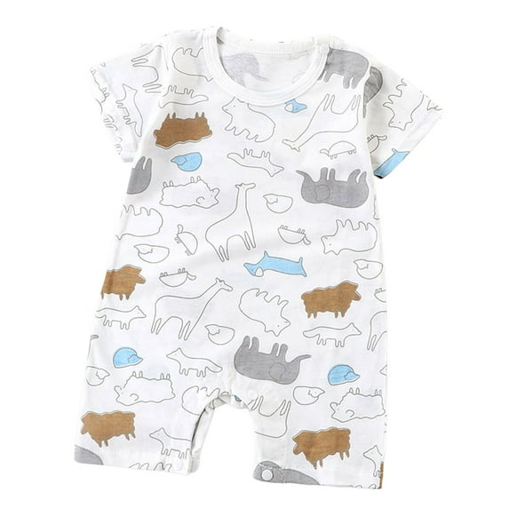 Gubotare Unisex Baby Clothes Baby-boys Short Sleeve Bodysuits One-piece for Baby Boys, Unisex Size 18-24 Months (Khaki,18-24 Months)