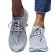 thumbnail image 1 of Gubotare Walking Shoes Women Women’s Fashion Sneakers Perforated Slip on Flats Comfortable Walking Casual Shoes,Gray 7, 1 of 4