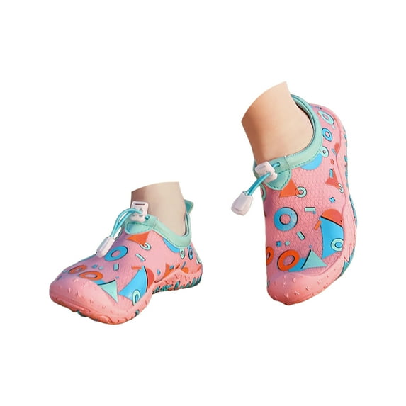 Gubotare Water Shoes Kids Toddler Kids Swim Water Shoes Quick Dry Non-Slip Water Skin Barefoot Sports Shoes for Boys Girls Toddler (Pink,Big Kids 3)