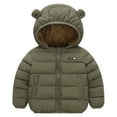 thumbnail image 1 of Gubotare Winter Coat Girls Baby Kids Winter Coat Puffer Down Jacket Windproof Light Winter Jacket Hooded Outwear Size 18 24 Months (AG,18-24 Months), 1 of 4