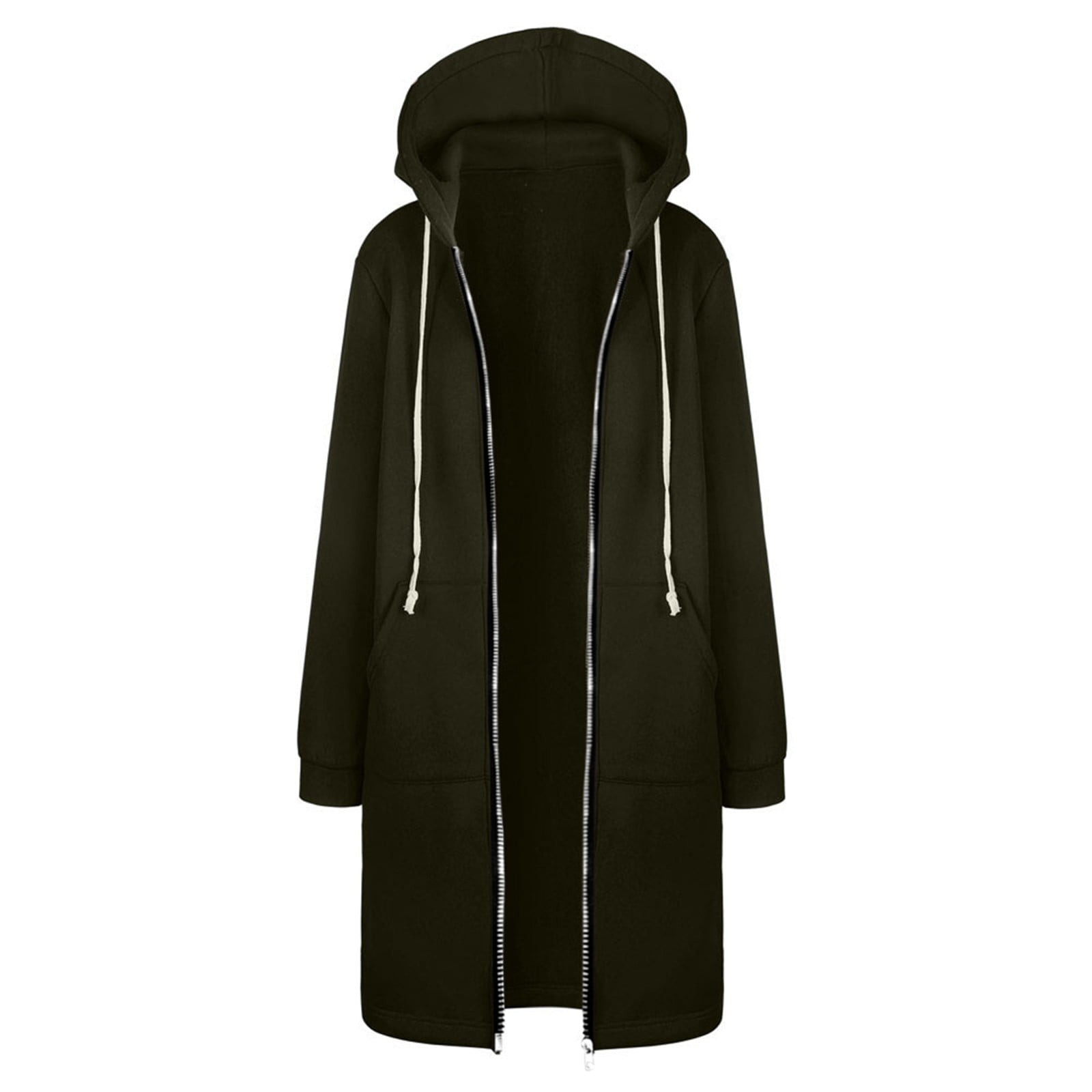 Gubotare Winter Coat Women's Plus Size Wool Dress Coat with Belt Double