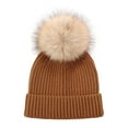 thumbnail image 1 of Gubotare Winter Hats for Boys Winter Beanie Hat for Kids, Boys Stretchy Knit Beanies Hats, Knitted Winter Hat Caps Skull Cap for Girls Boys (Coffee,3-8 Years), 1 of 6