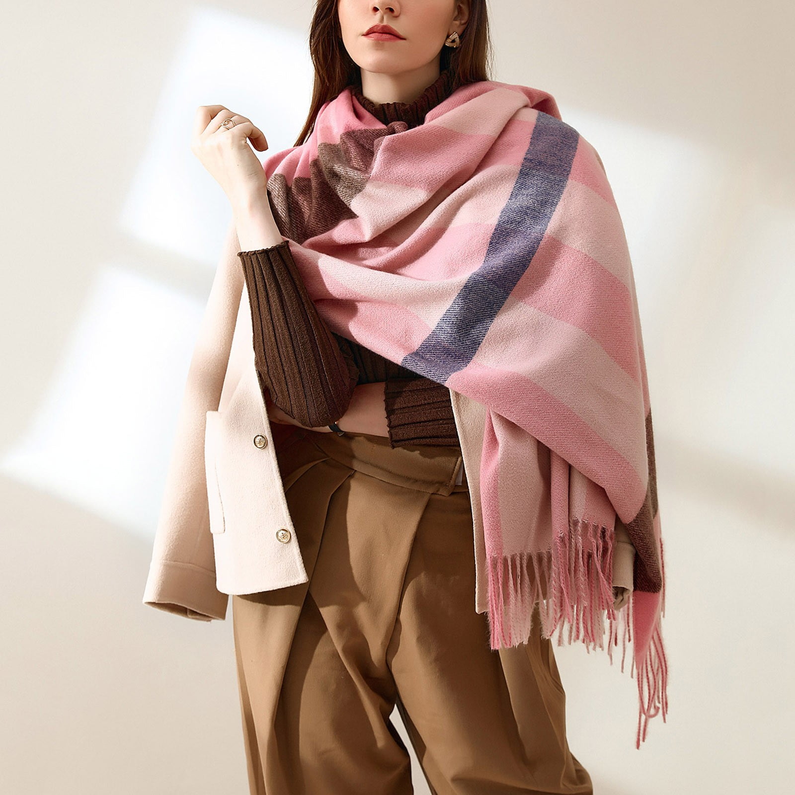 Gubotare Winter Scarf for Women Womens Big Scarf Plus Size Scarf