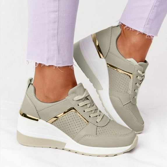 Gubotare Winter Shoes For Women Womenâs Sneakers - Workout, Walking, , Cross Training, Tennis, Gym Shoes for Women,Beige 6.5
