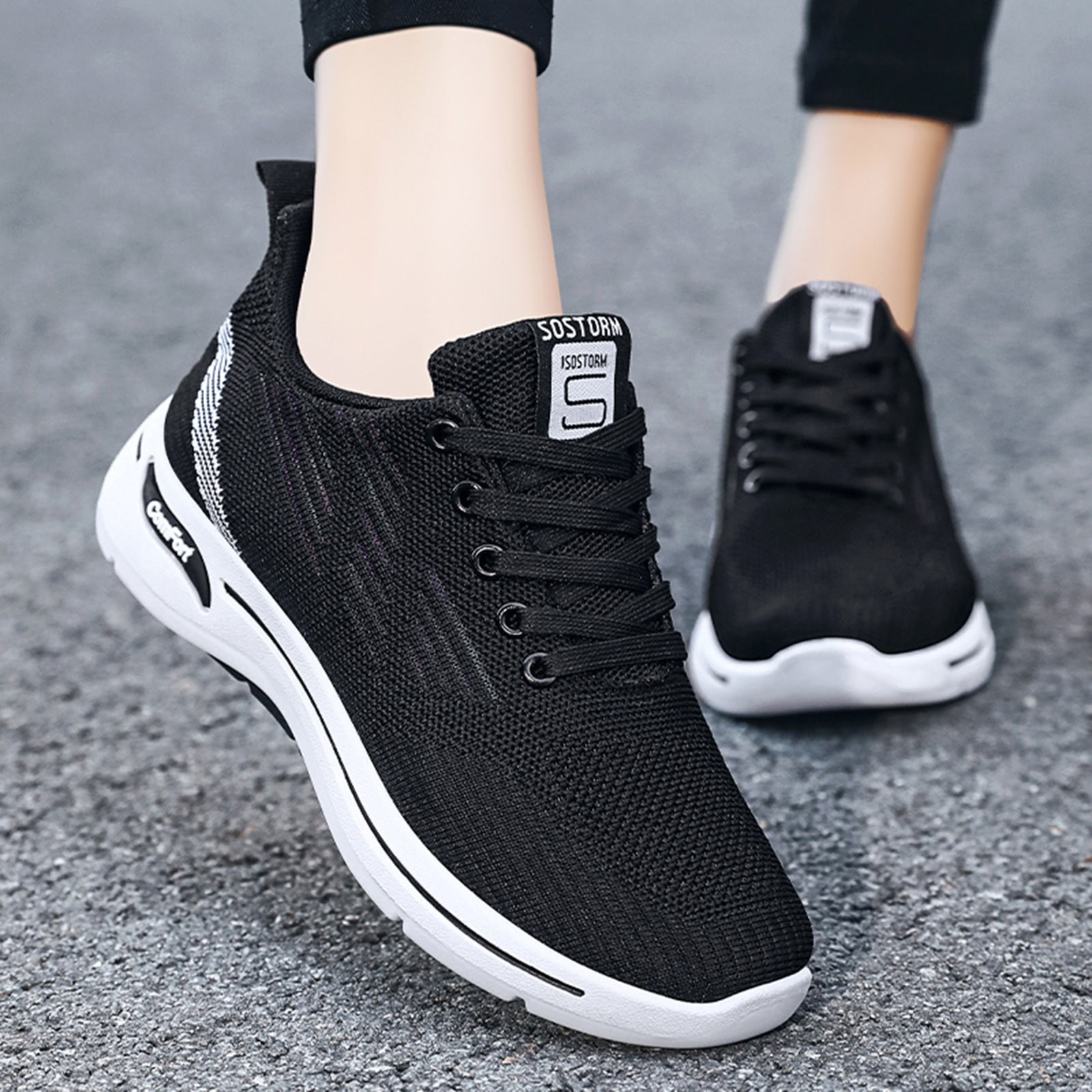 Gubotare Winter Shoes For Women Womens Canvas Shoes Casual Cute Sneakers  Low Cut Lace up Fashion Comfortable for Walking,Black 7 - Walmart.com