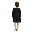 thumbnail image 1 of Gubotare Winter Toddler Girl Clothes Summer Print Ruffle Long Sleeve Dress (Black,7-8 Years), 1 of 4