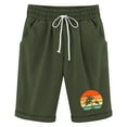 thumbnail image 1 of Gubotare Women Casual Shorts Women's Classic-Fit Knit Pull-On Short,Army Green XL, 1 of 3