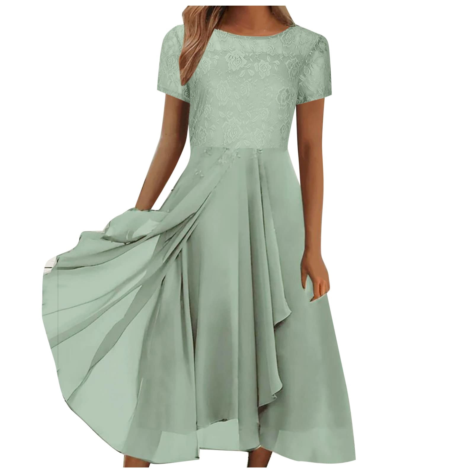 formal chiffon dresses for women A Line V Neck Pink Chiffon Prom Dresses, Pink Long Formal Evening Brid –  jbydress main image 0