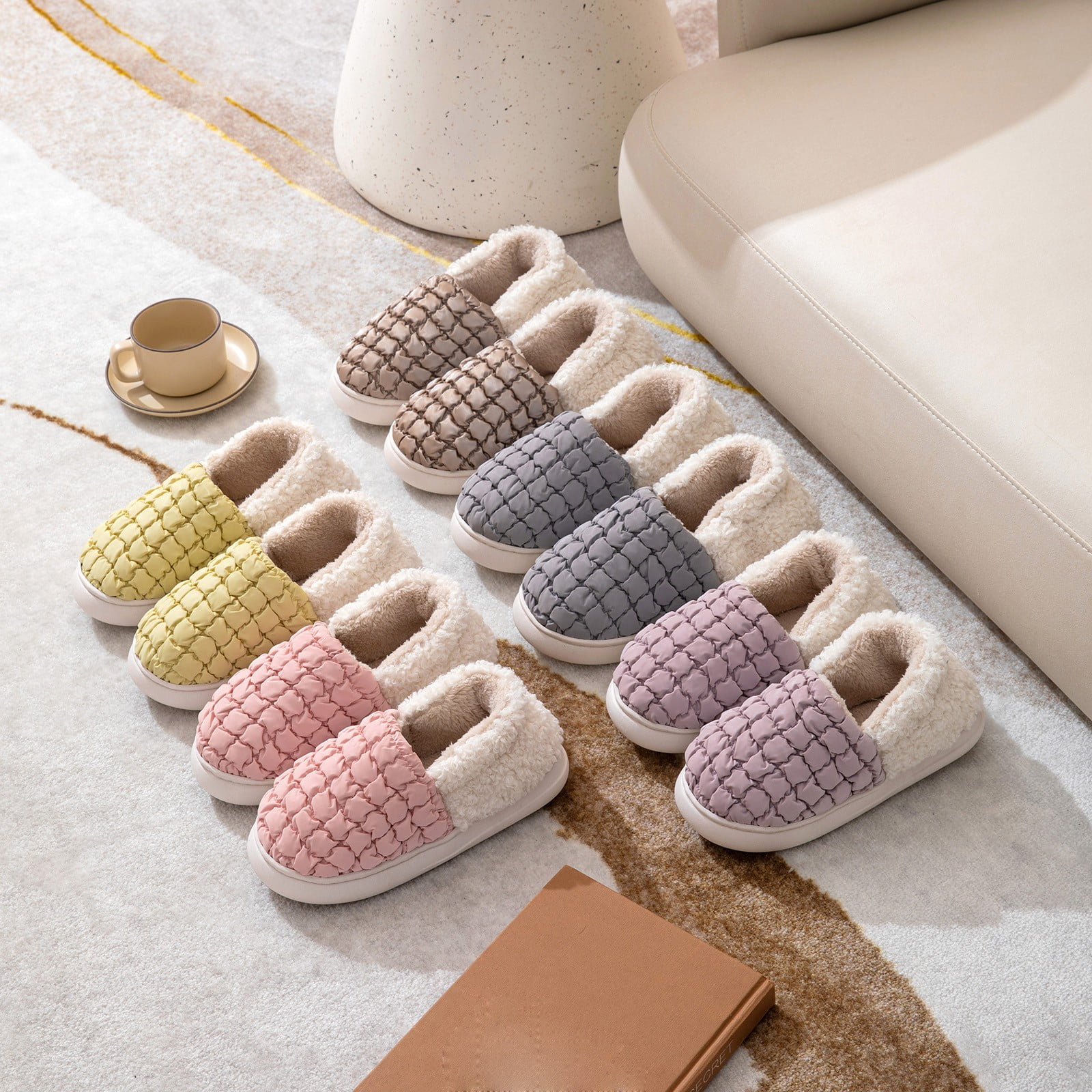 Gubotare Women House Slippers Women's Slippers Memory Foam House