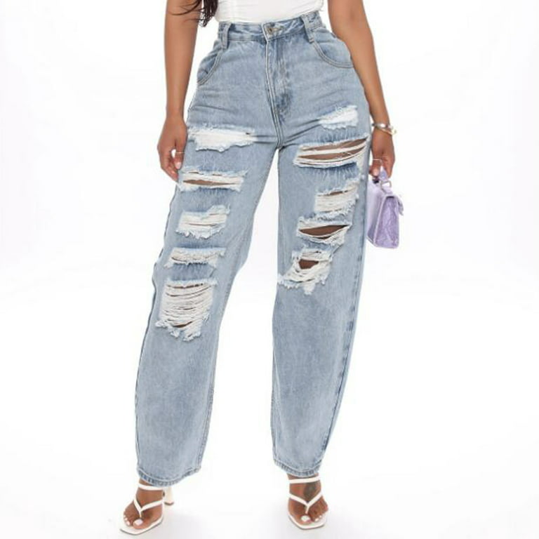 High Waist Baggy Cargo Jeans for Women Flap Pocket Relaxed Fit Straight  Wide Leg Y2K Fashion Jeans