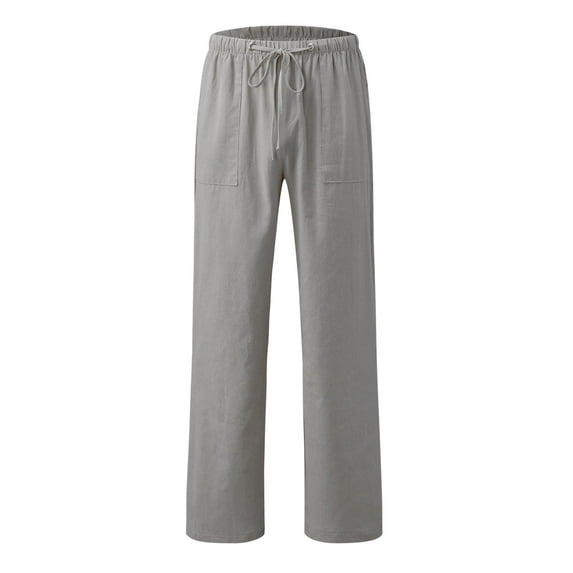 Gubotare Women Pants Casual Women's Smocked Waist Boho Flowy Yoga Harem Pants Hippie Clothes (Grey,XXL)