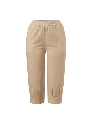 Khaki sales capris walmart