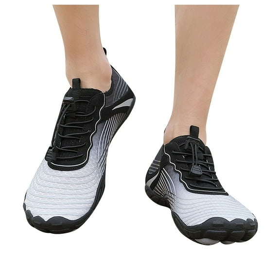 Gubotare Women Running Shoes Lightweight Hike Footwear Barefoot Shoes Womens Mens, Barefoot Shoes, Quick Dry Healthy Non-Slip Baresteps Athletic (White,10)