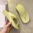 thumbnail image 1 of Gubotare Women'S Slippers Women's Slides Cloud Slippers Summer Novelty Open Toe Slide Sandals Anti-Slip Beach Pool Shower Shoes with Cushioned Thick Sole,Green 6, 1 of 5