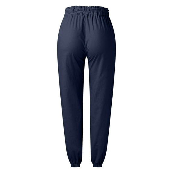 Gubotare Women'S Sweatpants Womens Sweatpants Pockets High Waist Sporty Fit Jogger Pants Trousers Sports Sweatpants,Navy M