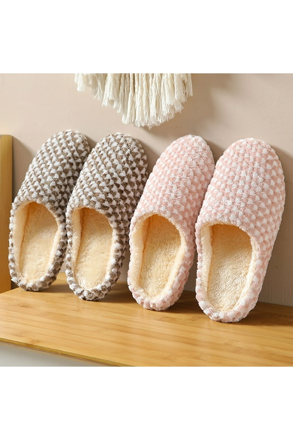 Women Slippers Memory Foam Women's Memory Foam Slippers, Winter Warm Slip On Scuff Clogs,D 9.5