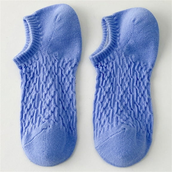 Gubotare Women Socks Ankle Socks for Women Ankle Cotton Casual Soft Socks (Blue,One Size)