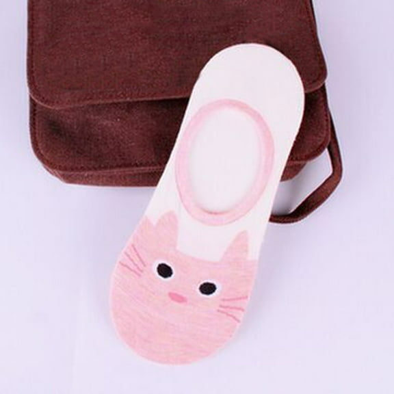 Gubotare Women Socks Low Cut No Show Socks Women Low Socks Non Slip Flat Boat Casual Socks (Pink,One Size)