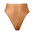 thumbnail image 1 of Gubotare Women Underwear Pack Cotton Bikini Panties Lace Soft Hipster Panty Ladies Stretch Full Briefs,Coffee XL, 1 of 4