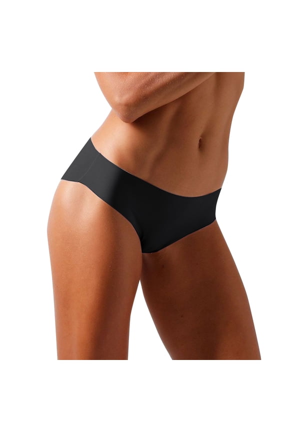 Women's Bikini Underwear Classic Cotton Bikini Panties Cotton Underwear Women (Black,XXL)