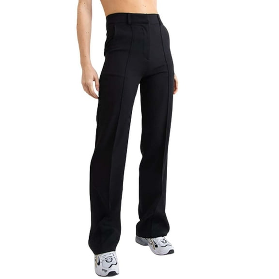 Gubotare Women's High Waist Capri Pants Casual Loose Fitting Yoga Pants Comfy Workout Capris with Pockets (Black,M)