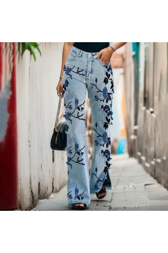 Women's Jeans Plus Size Women's Modern Skinny Women's Mid-Rise (Blue,M)