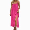 thumbnail image 1 of Gubotare Women's Maxi Dresses for Women Casual Long Summer Sun Dresses 2026 Spaghetti Strap Hawaiian Vacation Outfits for Women (Hot Pink,XL), 1 of 7