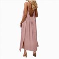 thumbnail image 1 of Gubotare Women's Maxi Dresses for Women Casual Long Summer Sun Dresses 2026 Spaghetti Strap Hawaiian Vacation Outfits for Women (Pink,XL), 1 of 7