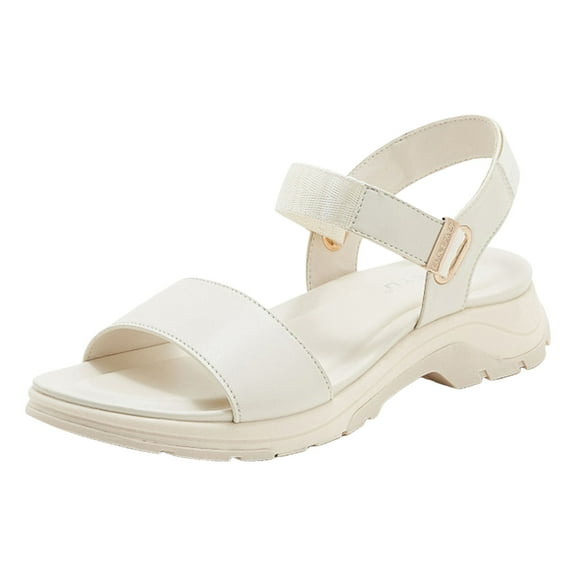 Gubotare Women's Orthopedic Sport Sandals Shoes with Soft Cushion Foam Arch Support Casual Platform Shoes Dressy Back Strap (Beige,Size 5)