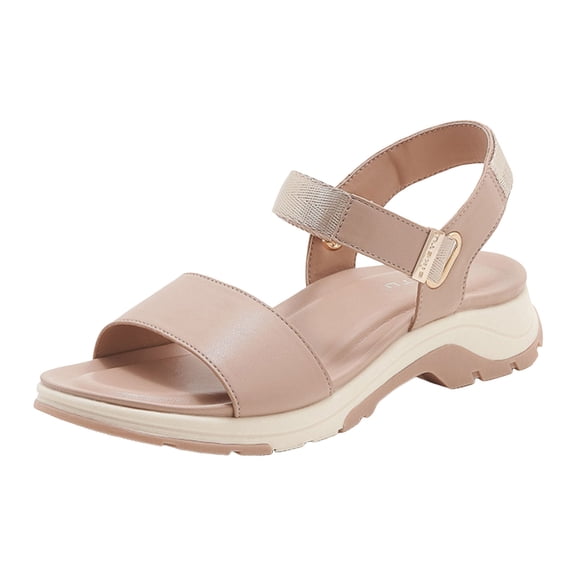 Gubotare Women's Orthopedic Sport Sandals Shoes with Soft Cushion Foam Arch Support Casual Platform Shoes Dressy Back Strap (Light Pink,Size 6)